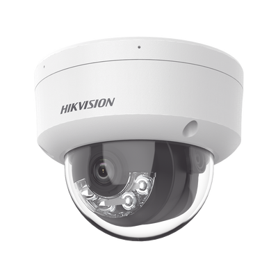 [Dual Light] Domo IP 2 Megapixel / Lente 2.8 mm / 30 mts IR + Luz Blanca / Micrófono Integrado / Antivandálico IK08 / ACUSENSE Lite / Exterior IP67 / PoE
