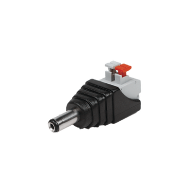 [JR52X] Adaptador tipo Jack de 3.5 mm Macho Polarizado de 12 Vcc con Terminales de Presión.