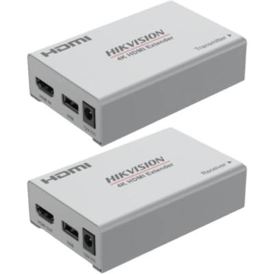 Kit Extensor de Video y Audio HDMI / 4K (3840×2160) a 60 Hz / Hasta 120 m (393.7 ft) con Cat 6 / Cero Latencia / Plug-and-Play / Transmisor y Receptor