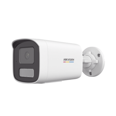 [DS-2CD1T27G2H-LIUF] [Dual Light + ColorVu] Bala IP 2 Megapixel / Lente 4 mm / 50 mts IR + 50 mts Luz Blanca / Micrófono Integrado / ACUSENSE Lite / Exterior IP67 / dWDR / PoE / Micro SD