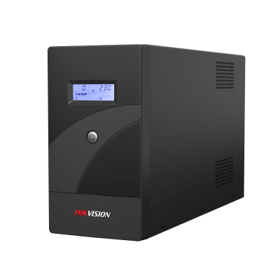 UPS Hikvision DS-UPS2000-R/X / 2000 VA / 1200 W / 6 Tomas NEMA 5-15R / 2 Baterías 12V/9Ah / Pantalla LCD / AVR