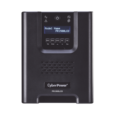 [PR1500LCD] UPS de 1500 VA/1500 W, Topología Línea Interactiva, Entrada 120 Vca NEMA 5-15P, Onda Senoidal Pura, Mini Torre, Con 8 Tomas NEMA 5-15R