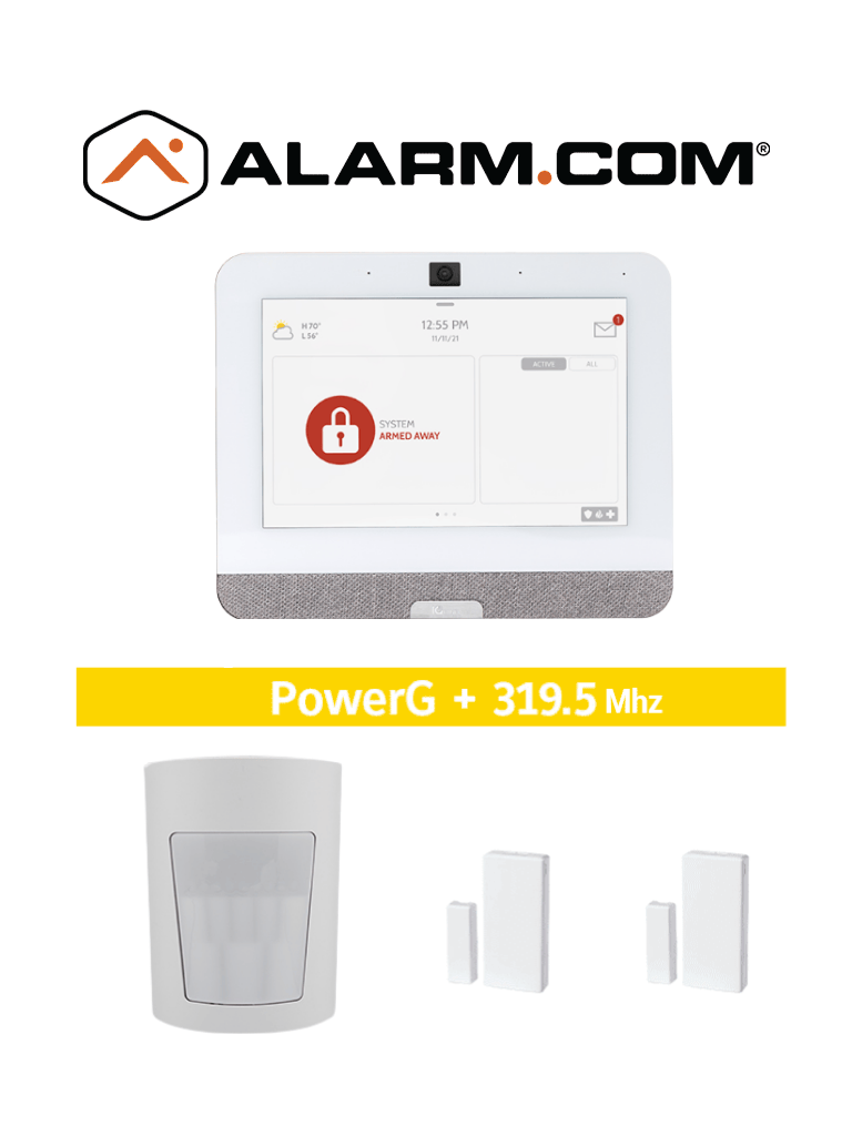 [IQ4 PACK] QOLSYS IQ4 PACK - Paquete de Alarma IQPanel4 incluye Panel Autocontenido, con Pantalla Táctil de 7", Power G 915 Mhz+Qolsys S-Line 319.5 Mhz. 4 Bocinas integradas, 2 Magnéticos Inalámbricos PG9303 y 1 PIR Inalámbrico PGP9914