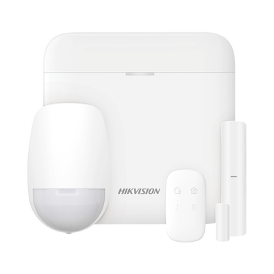 (AX PRO) KIT de Alarma AX PRO con GSM (3G/4G) / Incluye: 1 Hub con bateria de respaldo / 1 Sensor PIR / 1 Contacto Magnético / 1 Control Remoto / Wi-Fi