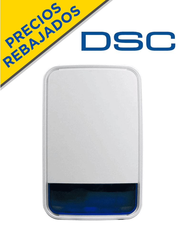 Sirena con luz estroboscópica exterior 110 dB c/batería Inalámbrica Power G compatible con NEO