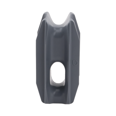 Aislador de Esquina Gris para Cercas Eléctricas / 18 kV / Anti UV / Resinas Vírgenes / Resistencia 7.5-10.2 kg / 66 mm x 31.6 mm