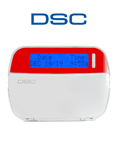 DSC HS2LCD RED - Teclado Cableado LCD Alfanumérico ROJO  admite 128 zonas compatible con NEO